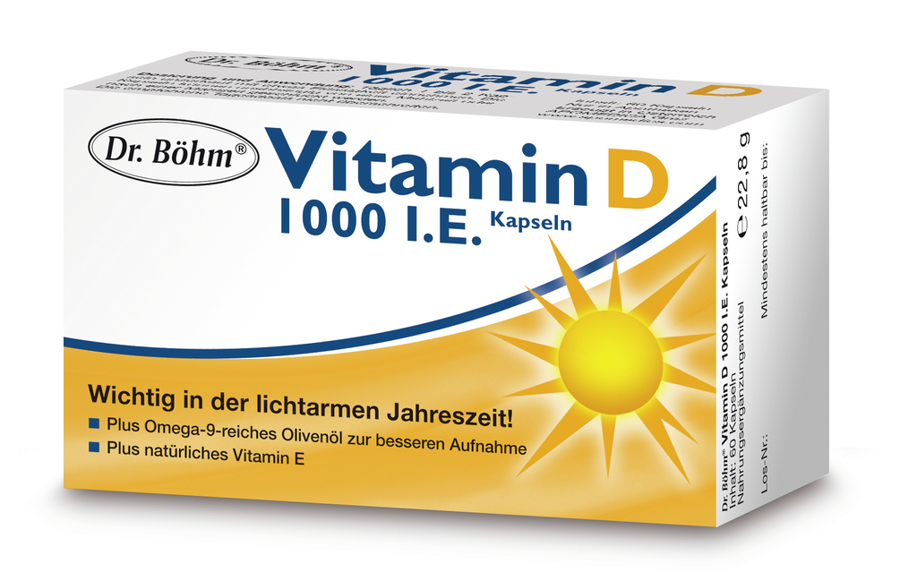 Dr. Böhm Vitamin D 1000 I.E. Kapseln | Valsona