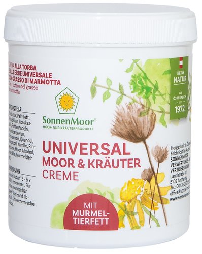 SonnenMoor Universal Moor und Kräutercreme mit Murmeltierfett