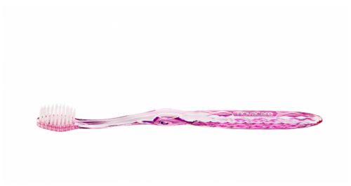 Novacare Handzahnbürste mit Silberborsten Pink