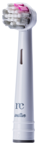 Novacare Universal-Aufsteckbürste mit Silberborsten sensitive Pink
