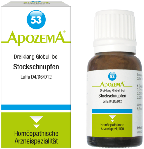 Apozema Nr. 53: Dreiklang Globuli bei Stockschnupfen