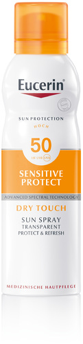 Eucerin Sensitive Protect Sun Spray Transparent Dry Touch LSF 50