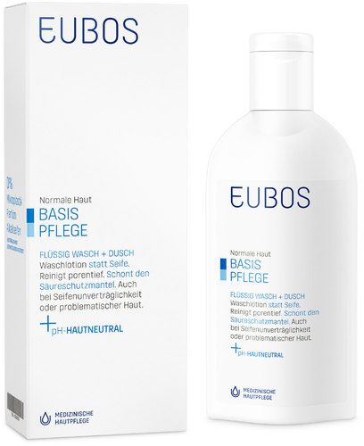 Eubos Basis Pflege Flüssig Wasch + Dusch Blau