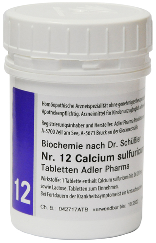Adler Schüßler Salz Nr. 12 | Calcium sulfuricum D6