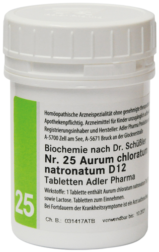 Adler Schüßler Salz Nr. 25 | Aurum chloratum natronatum D12