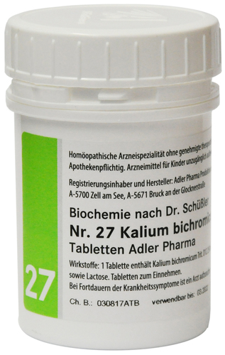 Adler Schüßler Salz Nr. 27 | Kalium bichromicum D12