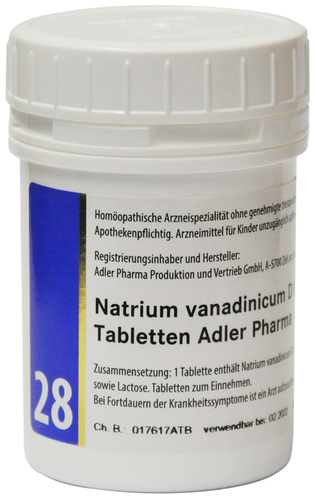Adler Schüßler Salz Nr. 28 | Natrium vanadinicum D12