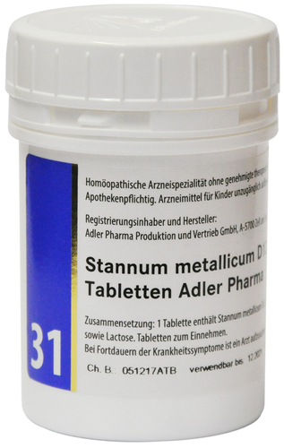 Adler Schüßler Salz Nr. 31 | Stannum metallicum D12