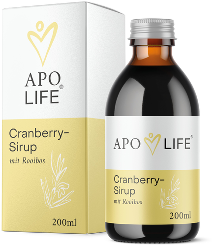 ApoLife Cranberry-Sirup mit Rooibos