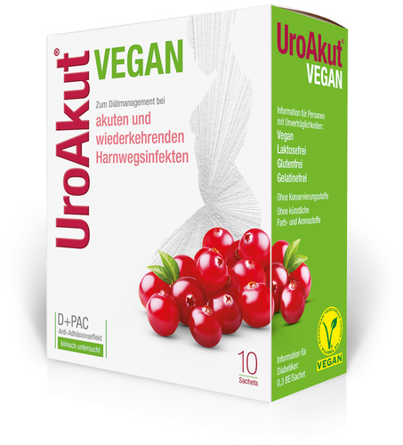 Biogelat UroAkut vegan D-Mannose plus Cranberry