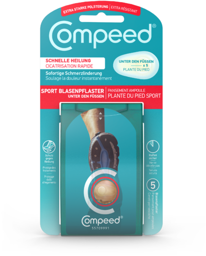 Compeed Blasenpflaster unter den Füßen