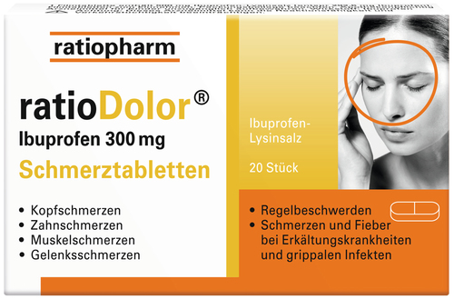 ratioDolor Ibuprofen 300 mg Schmerztabletten