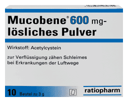 Mucobene 600 mg lösliches Pulver