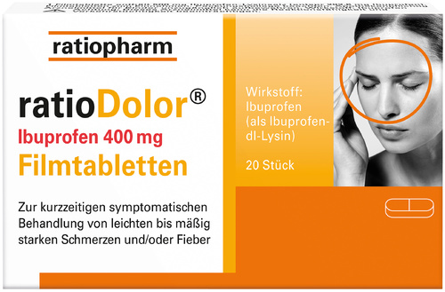 ratioDolor Ibuprofen 400 mg Filmtabletten