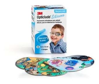 Opticlude Silicone Augenpflaster Midi Jungen