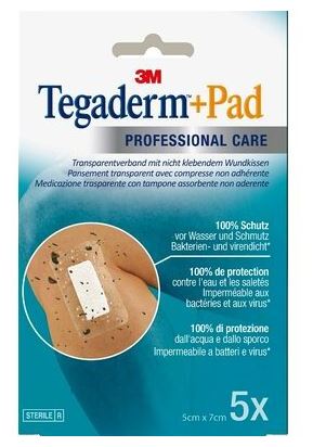 Tegaderm Pad Transparentverband 5 cm x 7 cm
