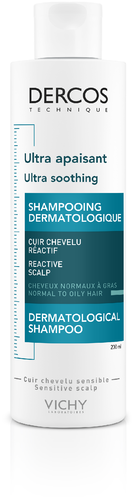 Vichy Dercos Ultra-Sensitiv Shampoo für sensitive Kopfhaut bei fettigen Haaren
