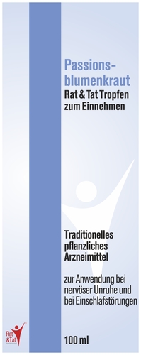 Passionsblumenkraut Rat & Tat Tropfen zum Einnehmen