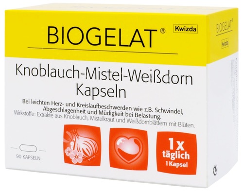 Biogelat Knoblauch-Mistel-Weißdorn Kapseln