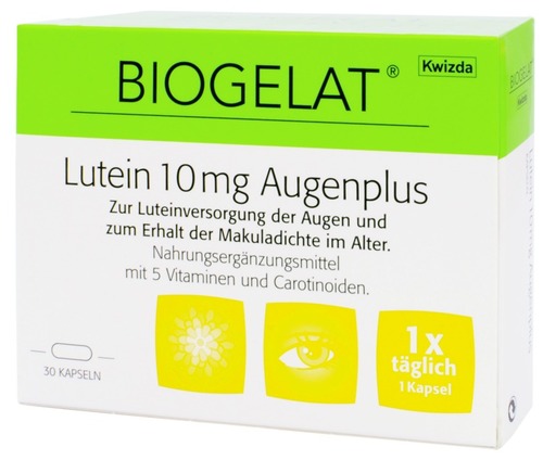 Biogelat Lutein 10 mg Augenplus
