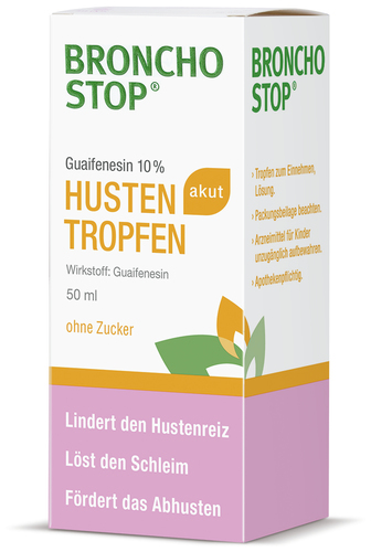 Bronchostop Guaifenesin 10% akut Hustentropfen