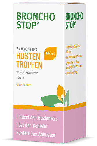 Bronchostop Guaifenesin 10% akut Hustentropfen