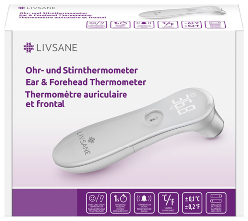 Livsane Ohr- und Stirnthermometer