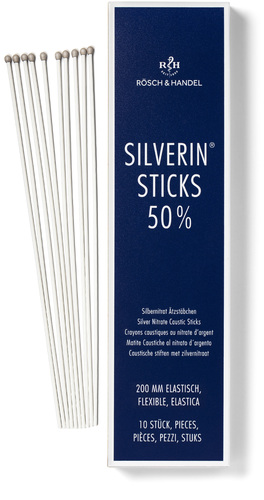 Silverin Sticks 50% mit Silbernitrat 200mm elastisch