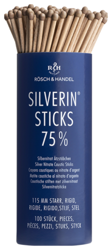 Silverin Sticks 75% mit Silbernitrat 115mm starr