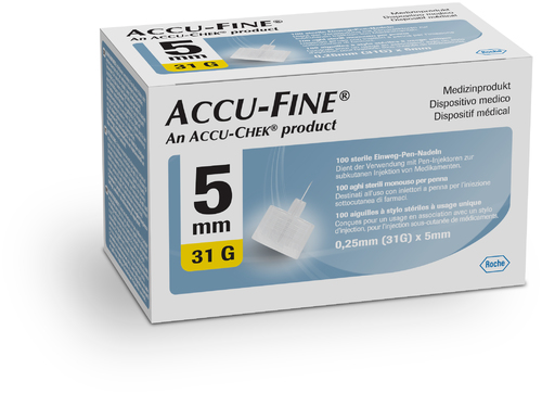 Accu-Fine Insulinpen Nadeln 0,25/5 mm
