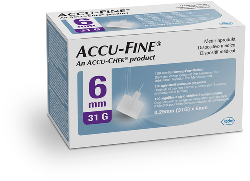 Accu-Fine Insulinpen Nadeln 0,25/6 mm