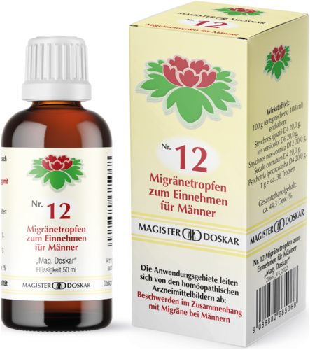 Magister Doskar Nr. 12 Migränetropfen für Männer