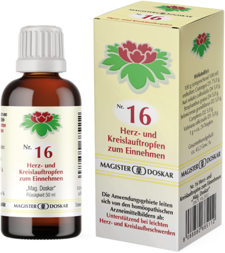 Magister Doskar Nr. 16 Herz- und Kreislauftropfen