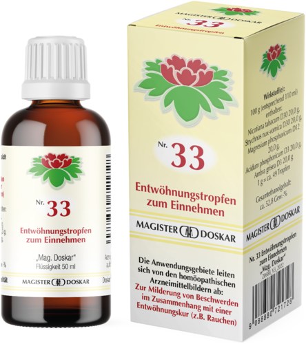 Magister Doskar Nr. 33 Entwöhnungstropfen