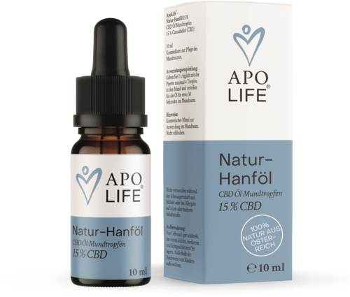 ApoLife Natur-Hanföl Mundtropfen 15% CBD