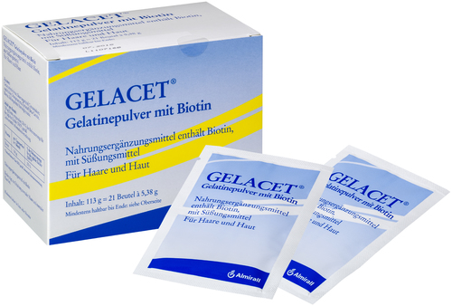 Gelacet Gelatinepulver mit Biotin
