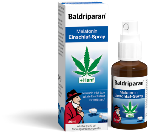 Baldriparan Einschlaf-Spray mit Melatonin + Hanf