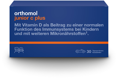 Orthomol junior C plus Kautabletten Mandarine/Orange