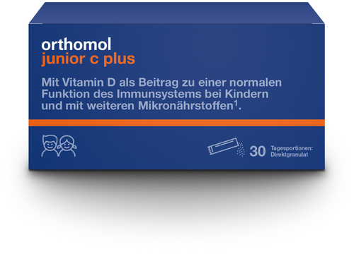 Orthomol junior C plus Direktgranulat Himbeer/Limette