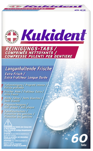 Kukident Reinigungs-Tabs Langanhaltende Frische Extra Frisch
