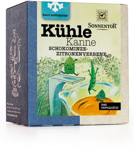 Sonnentor Kühle Kanne Schokominze-Zitronenverbene Tee