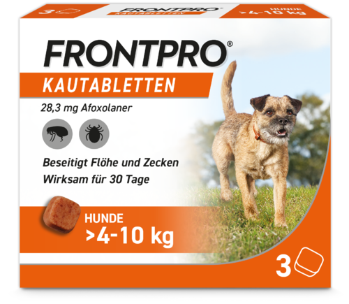 Frontpro 28 mg Kautabletten für Hunde >4-10 kg