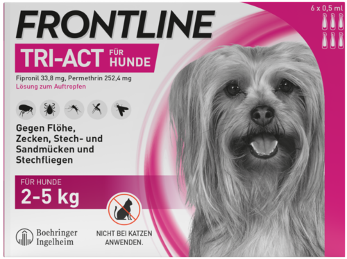 Frontline Tri-Act für Hunde 2-5 kg