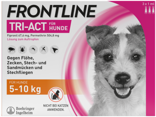 Frontline Tri-Act für Hunde 5-10 kg