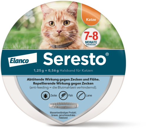 Seresto 1,25 g + 0,56 g Halsband für Katzen