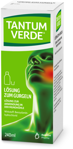 Tantum Verde Lösung zum Gurgeln bei Halsschmerzen