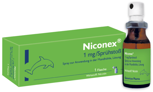 Niconex 1 mg/Sprühstoß Spray zur Anwendung in der Mundhöhle