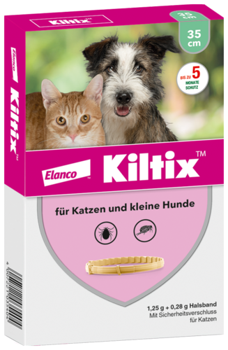 Kiltix 1,25 g + 0,28 g Halsband für Katzen und kleine Hunde