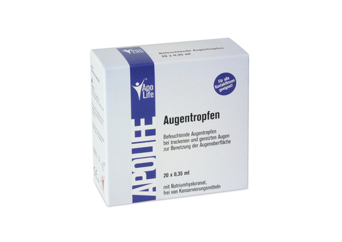 ApoLife Befeuchtende Augentropfen mit Hyaluronsäure