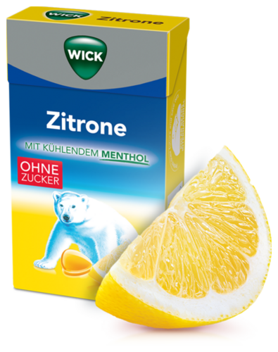 Wick Hustenbonbons Zitrone mit Menthol